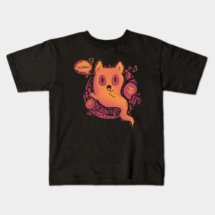 Ghost Cat - Meowww Kids T-Shirt